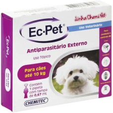 Ec-Pet Antipulgas e carrapatos 0,67ml até 10 kg