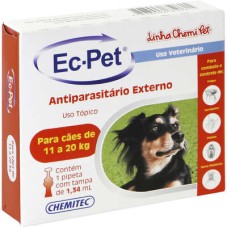 Ec-Pet Antipulgas e carrapatos 1,34ml de 11 a 20kg