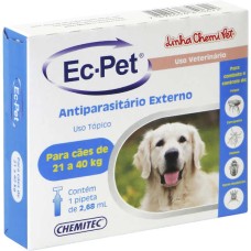Ec-Pet Antipulgas e carrapatos 2,68ml de 21 a 40kg